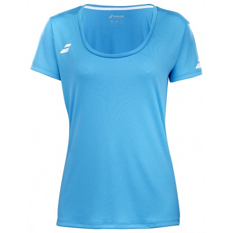 BABOLAT PLAY CAP SLEEVE TOP WOMEN Cyan Blue 2024