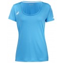 2024 BABOLAT PLAY CAP SLEEVE TOP WOMEN Cyan Blue