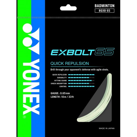 ABQ - POSE AVEC EXBOLT 65 BLANC YONEX