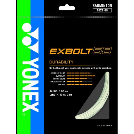 BLANQUEFORT - POSE AVEC EXBOLT 68 BLANC YONEX