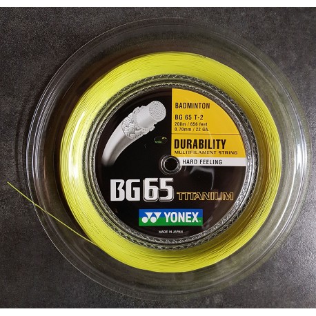 YVRAC - POSE AVEC BG65 JAUNE YONEX