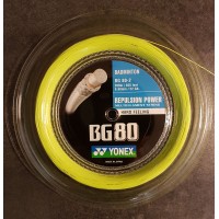 YVRAC - POSE AVEC BG80 JAUNE YONEX