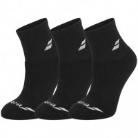 BABOLAT PACK 3 PAIRES QUARTER SOCKS Black