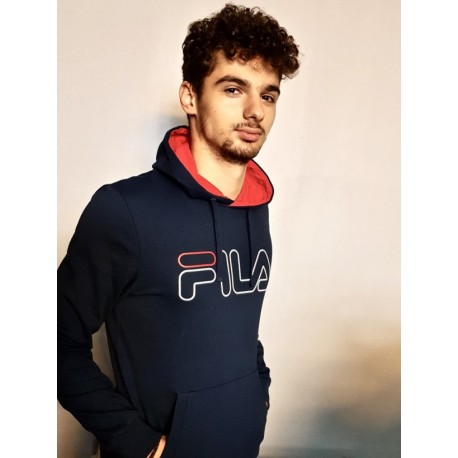 SWEAT HOODY WILLIAM Marine Unisexe