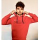 SWEAT HOODY WILLIAM Rouge Unisexe