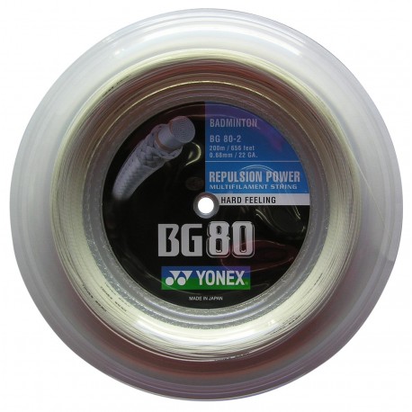 CASTEL - POSE AVEC BG80 BLANC YONEX