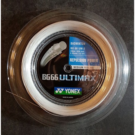 BOE - POSE AVEC BG66UM BLANC YONEX