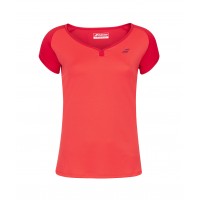 BABOLAT PLAY CAP SLEEVE TOP WOMEN Tomato Red 2022