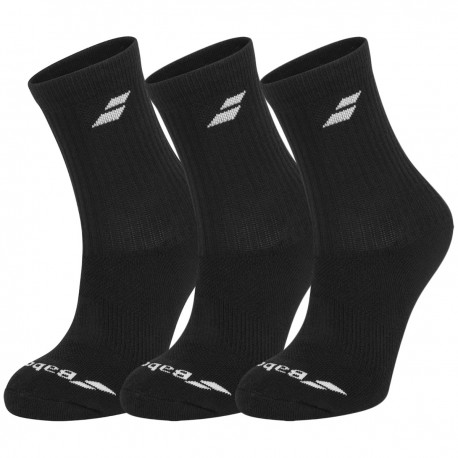 BABOLAT PACK 3 PAIRES SOCKS Black